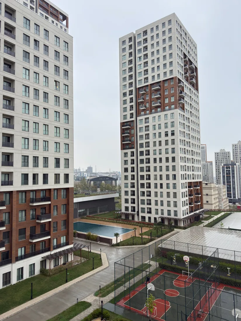 Modern residential apartment buildings